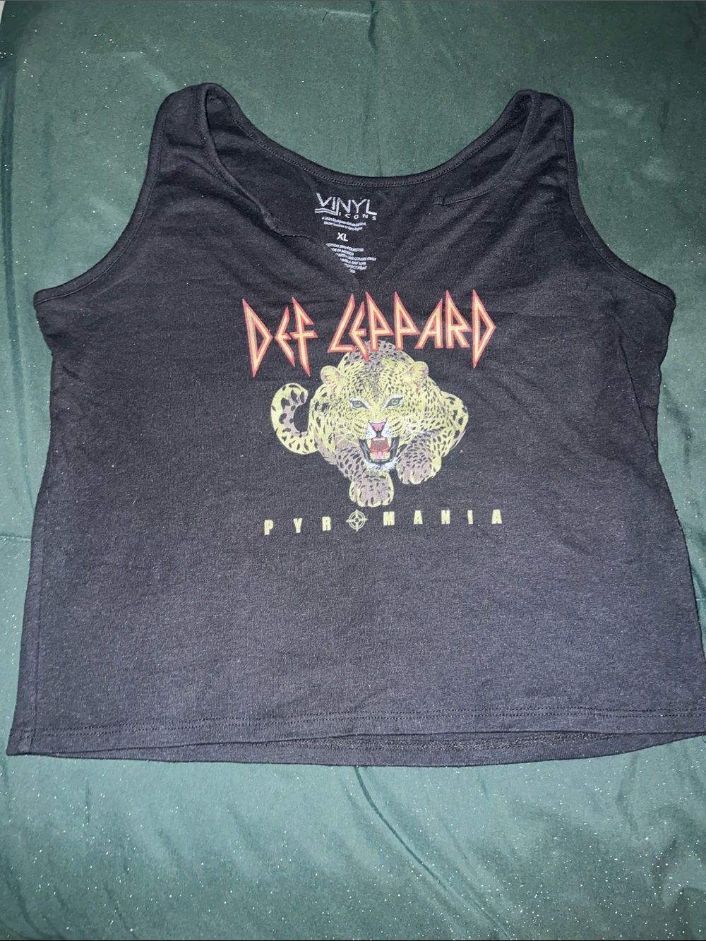 Vinyl Select Def Leppard Pyromania Black Graphic Tank Top